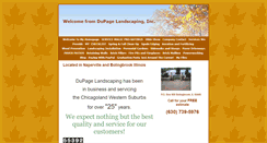 Desktop Screenshot of dupagelandscapinginc.com